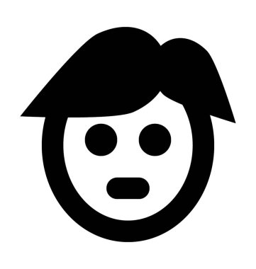  Çizgi film turuncu vektör simgesi