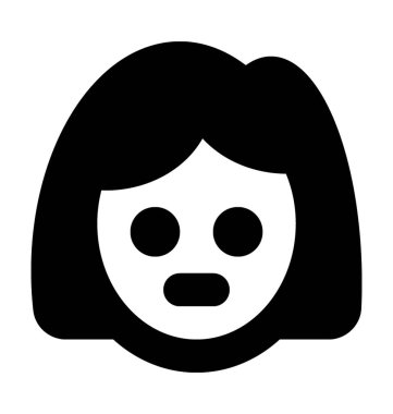  Küçük kız vektör simgesi