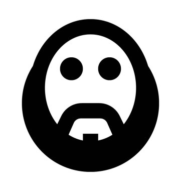  Adam bıyık vektör simgesi olan