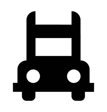  kargo kamyonu vektör simgesi 