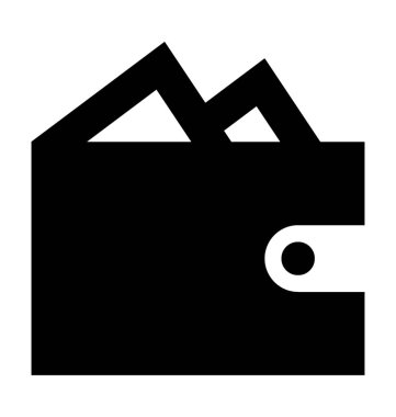  m-cüzdan vektör simgesi 