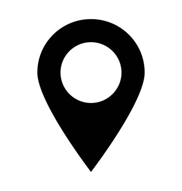  harita pin vektör simgesi 