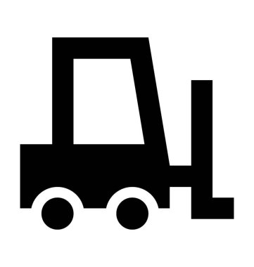  Forklift kamyon vektör simgesi 