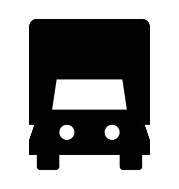  kargo kamyonu vektör simgesi 