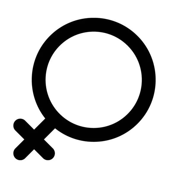 Female Gender Vector Icon — Stock Vector