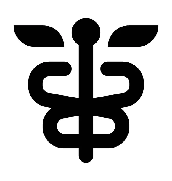 Caduceus Vector Icon — Stock Vector