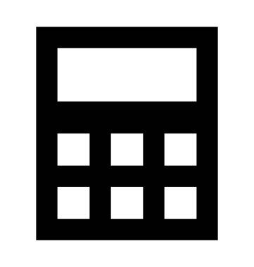  Hesap makinesi vektör simgesi 