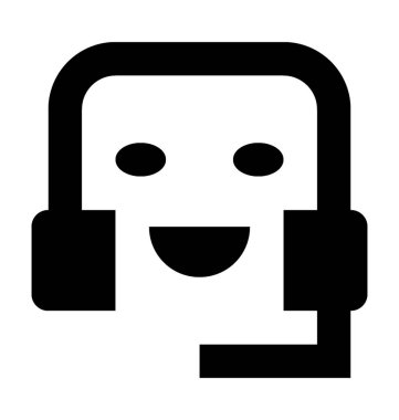  Müşteri servisi vektör simgesi 