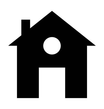  Kulübe vektör simgesi 