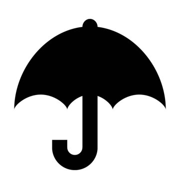  şemsiye vektör simgesi 