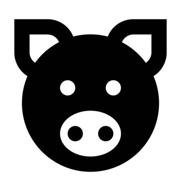  Domuz vektör simgesi