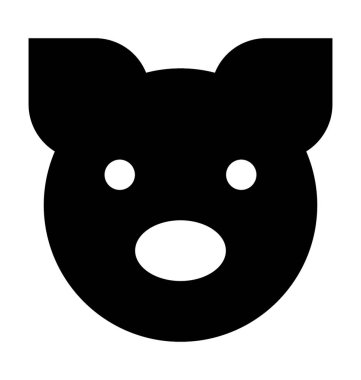  Domuz vektör simgesi