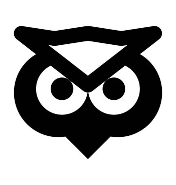  Baykuş vektör simgesi