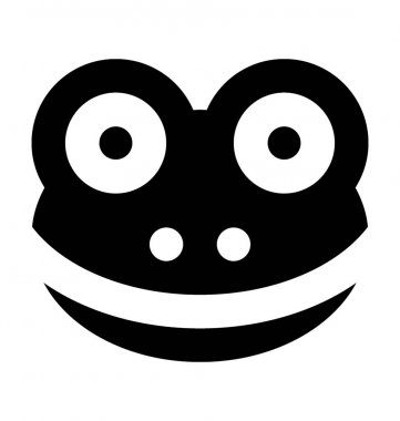  Kurbağa vektör simgesi