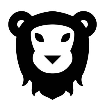  Aslan vektör simgesi