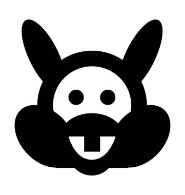  Hippopotamus vektör simgesi