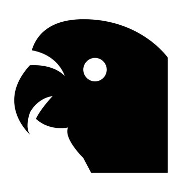  Papağan vektör simgesi