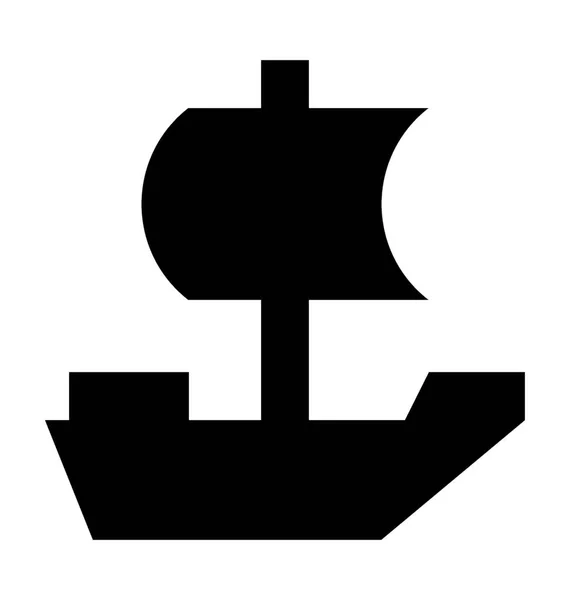 Velero icono vector — Vector de stock