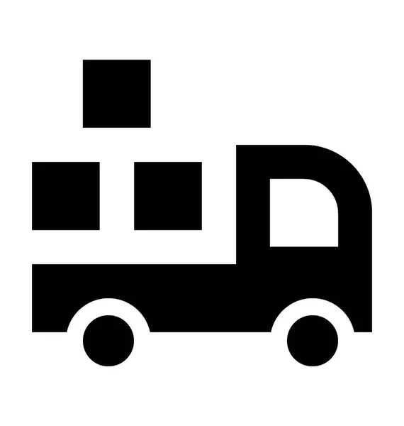 Pick Up Van Vector Icon — Stockvector