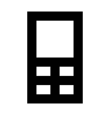  cep telefonu vektör simgesi