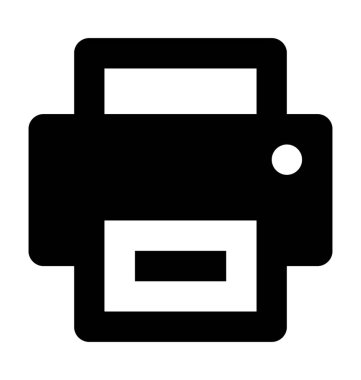  Yazıcı vektör simgesi