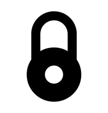  asma kilit vektör simgesi