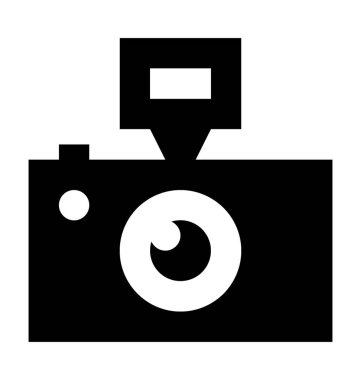  Flaş kamera vektör simgesi