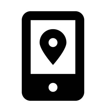  Mobil navigasyon vektör simgesi