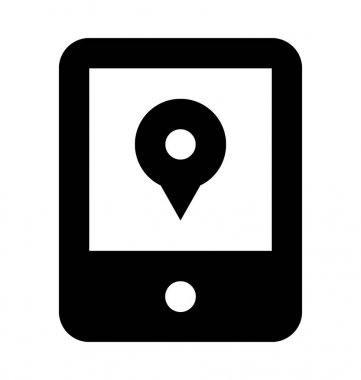  Mobil navigasyon vektör simgesi