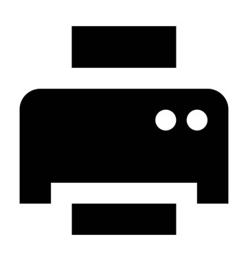  Yazıcı vektör simgesi