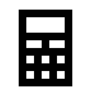  Hesap makinesi vektör simgesi