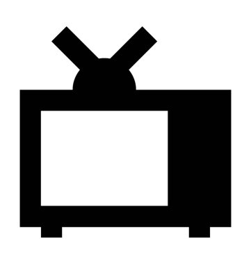  Vintage Tv vektör simgesi