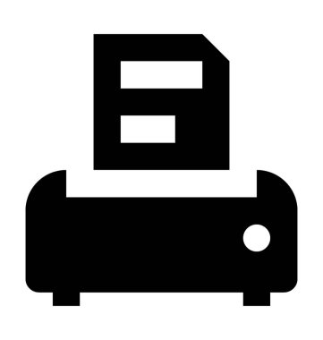  Yazıcı vektör simgesi