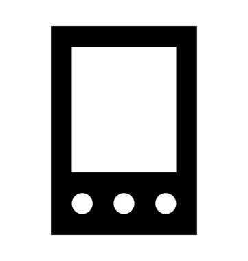  cep telefonu vektör simgesi