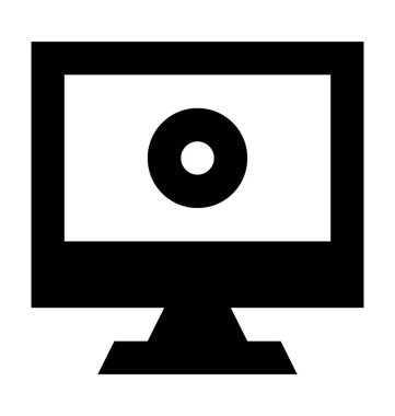  monitör vektör simgesi