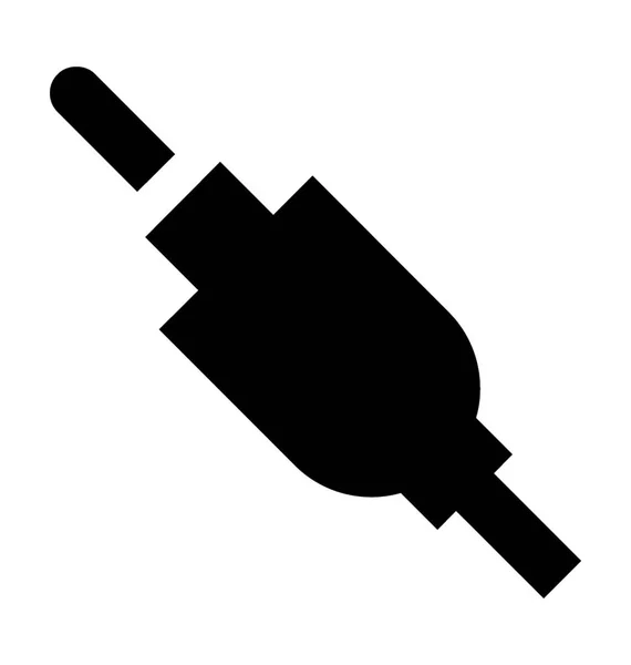 Kabelvektor-Symbol für Buchse — Stockvektor