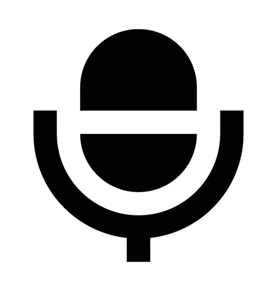 Icona vettoriale microfono — Vettoriale Stock