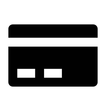  Kredi kartı vektör simgesi