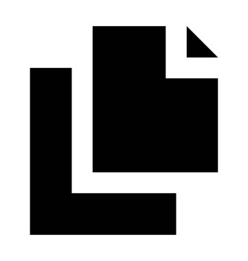  İki belge vektör simgesi