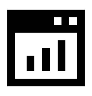  Online istatistik vektör simgesi