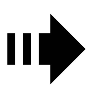  Sağ ok vektör simgesi