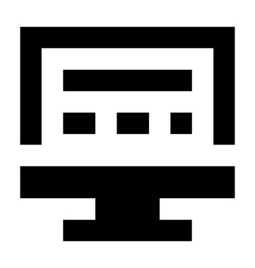  monitör vektör simgesi