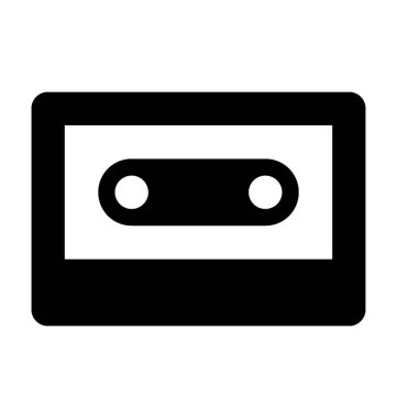  Ses kaset vektör simgesi