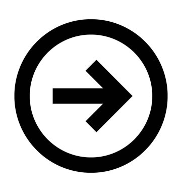  Sağ ok vektör simgesi