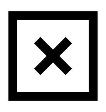  çapraz vektör simgesi