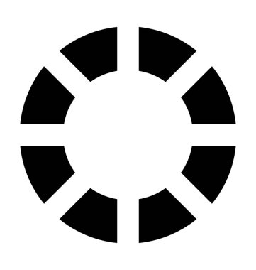 Odak aracı vektör simgesi