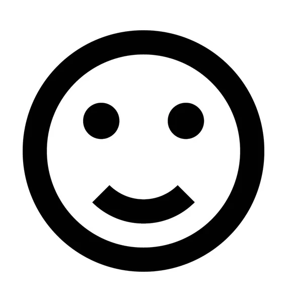 Icône vectorielle souriante — Image vectorielle