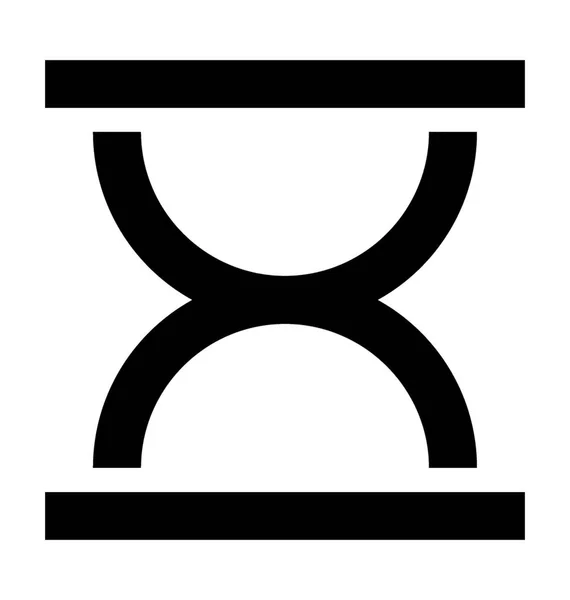 Reloj de arena icono vectorial — Vector de stock