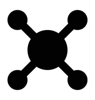  Ağ paylaşımı vektör simgesi