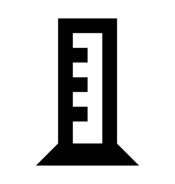  Cetvel vektör simgesi